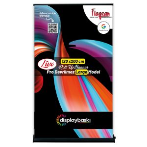 120x200 Pro Devrilmez Roll Up Banner